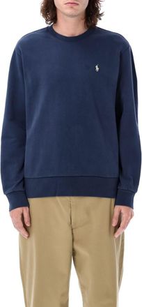 Ralph Lauren Navy Blue Crewneck Logo Sweatshirt
