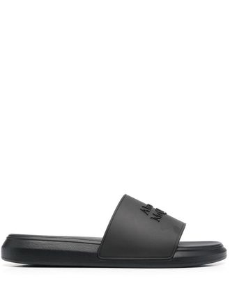 Alexander McQueen Oversize hybrid slides - Black