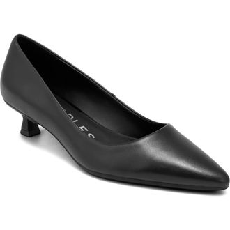 Aerosoles Rana Kitten Heel Pump in Black at Nordstrom, Size 6.5