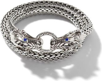 John Hardy Mens Legends Naga Wrap Bracelet - Bms60213bspxul