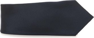 Kiton Ties - Heren - Stropdassen - Blauw - ONE Size - Leer - Accessoires