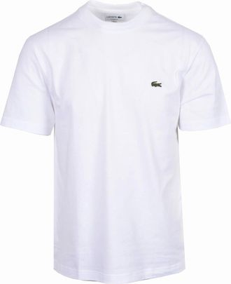 Lacoste Mens Lacoste T-shirt WHITE - Size: 40