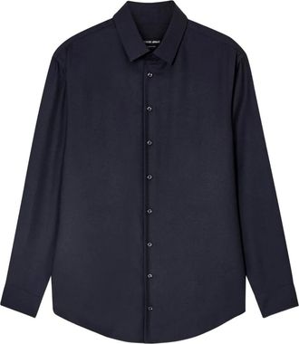 Giorgio Armani Polo in misto cashmere - Blu