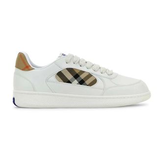 Burberry Terrace Sneakers - Heren - Schoenen - Wit - Maat: 44 EU Leer