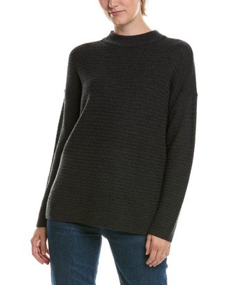 Eileen Fisher Mock Neck Wool Sweater