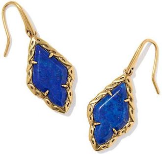 Kendra Scott Adeline Drop Earrings in Vintage Gold Blue Lapis at Nordstrom