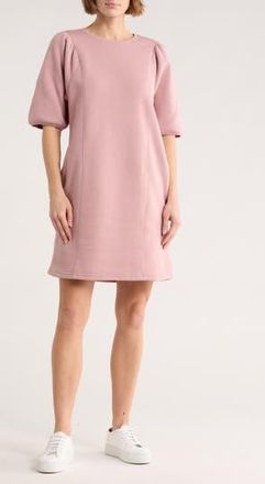 Melrose and Market Puff Sleeve Knit Dress in Pink Timber at Nordstrom Rack, Size Xx-Small