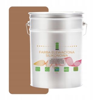 OEM Pintura De Fachada De Silicona Marr&oacute;n Claro 5l Permeable Al Vapor+