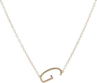 Alex and Ani Gold Elongated Initial Pendant Necklace in Gold - G at Nordstrom