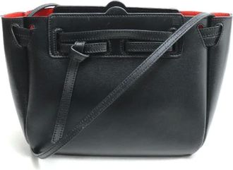 Loewe Pre-owned Cross Body Bags, female, Black, Size: ONE SIZE Pre-owned Leather shoulder-bags