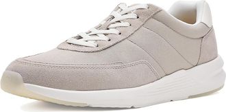 Peter Millar Journeyman Sneaker Mens Shoes Light Pewter 1 : 10.5 M, Leather/Suede/Synthetic