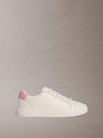 Calvin Klein Violette - Zapatillas de piel lisa con logo