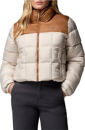 Columbia Puffect III Cropped Puffer Jacket - Dames - Sport - Beige - Maat: S Leer