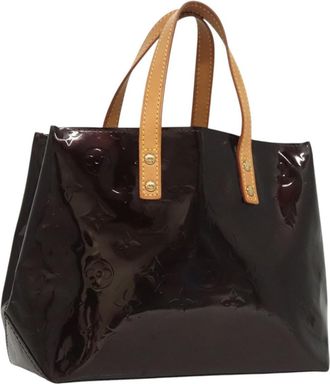 Louis Vuitton Reade Handbag Monogram Vernis Purple Patent_Leather Handbag (Pre-Owned)