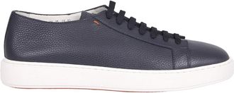 Santoni Lace Up Sneakers - Heren - Sneakers - Blauw - 42 EU - Leer - Schoenen