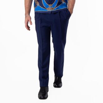 Bally Mohair Wool Straight Tailored Trousers, Brand Size 48 ( Waist Size 32 )