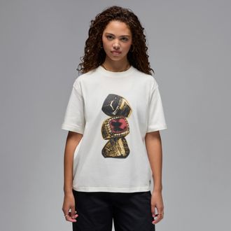 Nike Jordan Womens Jordan MVP Graphic T-Shirt in White | HJ0184-133