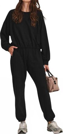 Velvet Evers Pull On Sweatpant In Black