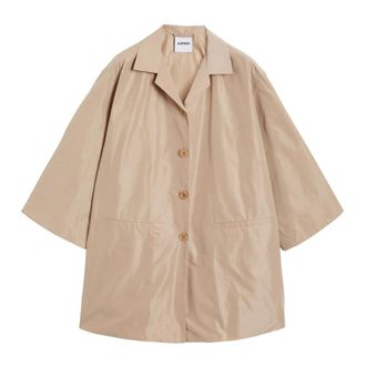 Aspesi Single-Breasted Coats, female, Beige, Size: M Falena Summer Coat