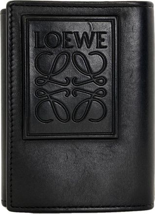 Loewe Black Leather Wallet (Tri-Fold) (Pre-Owned)