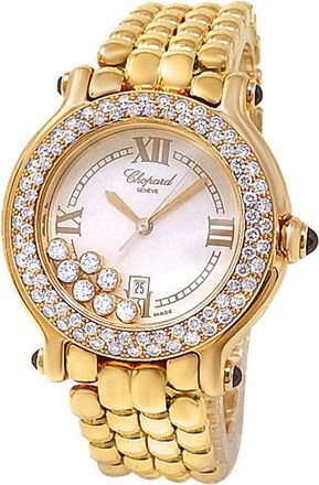 Chopard Pre-owned Chopard Happy Sport Quartz Diamond White Dial Ladies Watch 27/6145-23