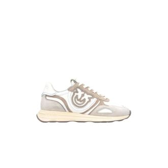 Pinko Pinko, Schoenen, Dames, Beige, 38 EU, Leer, Zoe 01 Sneaker