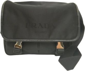 Prada Pre-owned Saffiano Schoudertas - Heren - Vintage Schoudertas - Zwart - ONE Size - Leer - Vintage