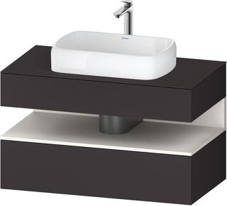 Duravit Duravit - Qatego Consola Mueble Bajo Lavabo, 1 Extra&iacute;ble, 1 Caj&oacute;n