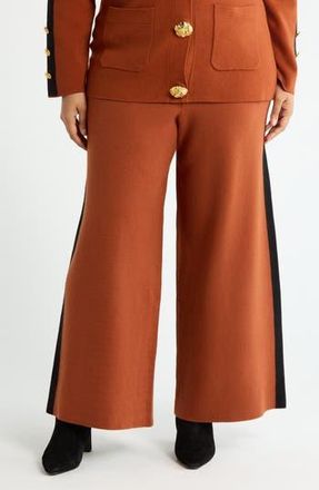 By Design Side Stripe Pull-On Pants in Caramel Cafe at Nordstrom Rack, Size 2X