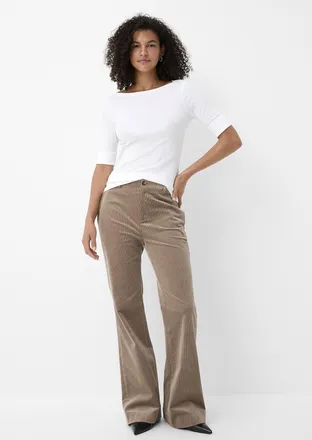 Lauren Ralph Lauren Womens Flared corduroy pant Fit: Wide leg, high rise