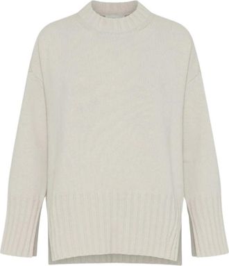 Marella Elegante Vest Jurk - Dames - Coltruien - Beige - M - Truien & Vesten