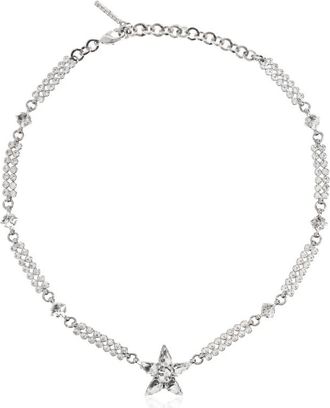 Alessandra Rich Crystal Necklace - Dames - Kettingen - Grijs - ONE Size - Accessoires
