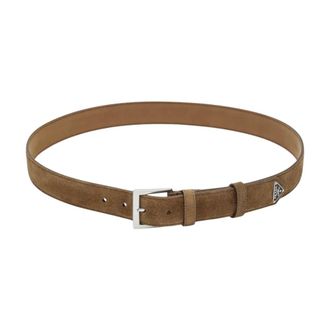 Prada Heren, Accessoires, Bruin, Maat: 95 CM Su&egrave;de