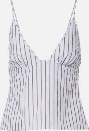 Sir. Lista pinstripe cotton-blend top