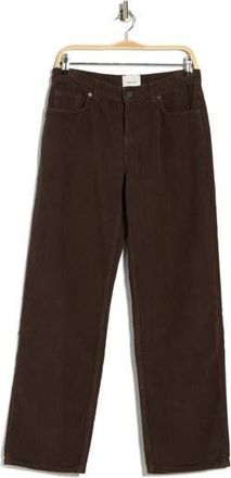 Reformation Charlee Low Rise Straight Leg Jeans in Mole Corduroy at Nordstrom Rack, Size 30