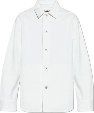 Jil Sander Denim Jas - Heren - Zomerjassen - Wit - M - Denim - Jassen