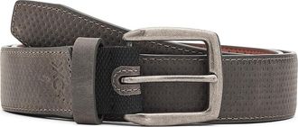 Johnston & Murphy Xc4 Burnished Perforated Belt Mens Belts Gray : 40, Leather/Suede