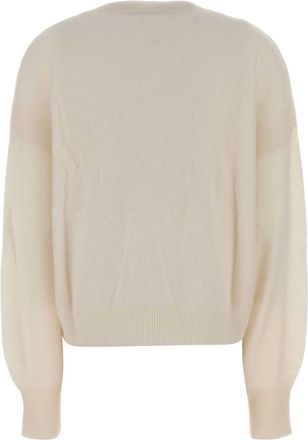 Le Kasha Womens Modena Sweater White Organic Cashmere