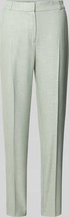 Comma Slim Fit Stoffhose aus Viskose-Mix mit B&uuml;gelfalten in Mint, Gr&ouml;&szlig;e 34