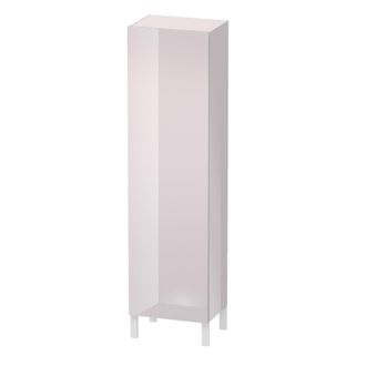 Duravit Duravit L-cube Armario Alto, Anchura 500mm, Profundidad 363mm, 1 Puerta, Bisagra Derecha, Color: Laca Blanca Lila Alto Brillo - Lc1181r2727
