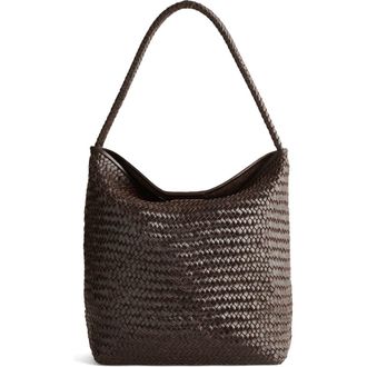 Madewell The Signature Woven Collection Bucket Bag in Coffee Bean at Nordstrom