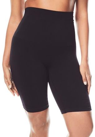 SECRET SOLUTIONS Tummy and Thigh Medium-Control Instant Shaper in Black at Nordstrom, Size 30