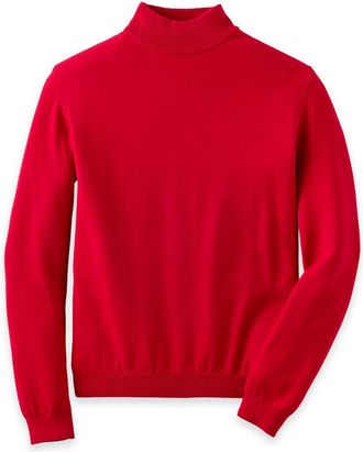Paul Fredrick Cotton Blend Mockneck Sweater