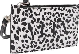 Valentino Pre-owned Card Case - Dames - Vintage Accessoires - Veelkleurig - ONE Size - Leer - Vintage