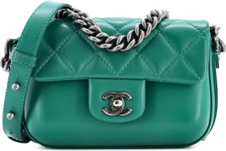 Chanel Rock My Flap Bag Quilted Calfskin Mini shoulder bag - Groen