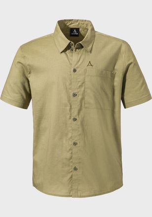 Sch&ouml;ffel Outdoorhemd SCH&Ouml;FFEL Urban Shirt Style Kalmen MNS, Herren, Gr. 46, Normalgr&ouml;ssen, gr&uuml;n (4605, gr&uuml;n), Oberstoff : 73% Baumwolle 27% Hanf, V-Ausschnitt,