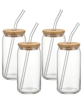The Jay Companies s Avalon Set Of Four 18Oz Glass Sippers