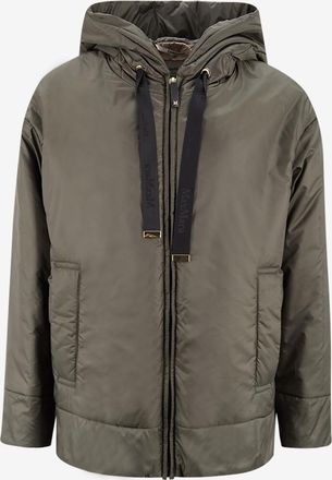 Max Mara Wattierte Kapuzenjacke mit Druckkn&ouml;pfen Daria