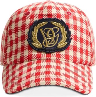 Valentino Garavani Cappello da baseball con applicazione - Rosso