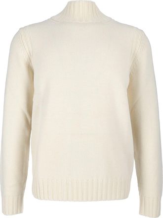 Ballantyne Ribbed Wool Turtleneck Sweater
